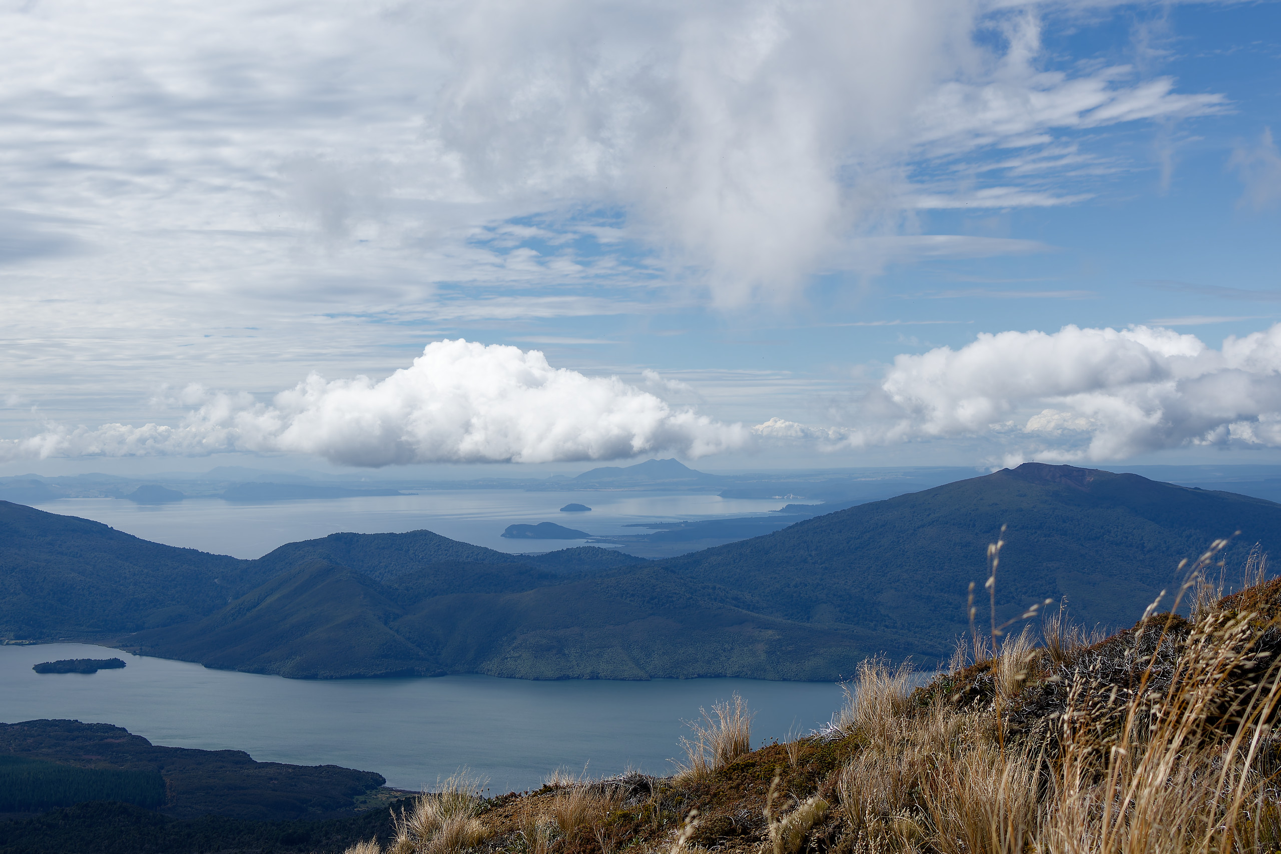 Same trip as above, this one taken from the latter stage of the Tongariro Crossing hike. View over to lake Taupo in the distance. Not a well-crafted composition, but sometimes the landscape is enough. © 2024. This work is openly licensed via CC BY-NC 4.0