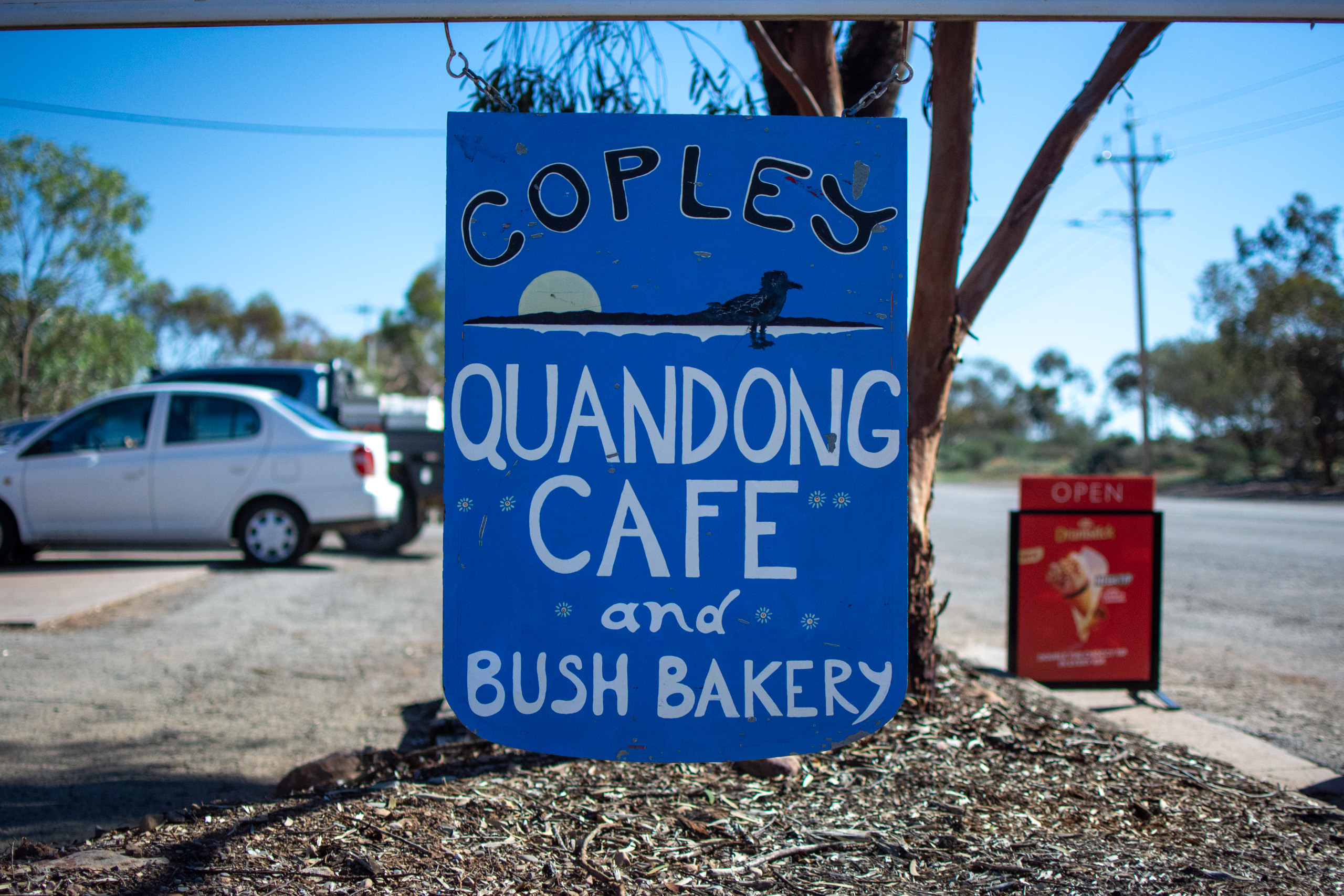 Cheeky pitstop at the Quandong Cafe. © 2024. This work is openly licensed via CC BY-NC 4.0